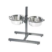 IMAC Two Stainless Steel Bowls with Adjustable Stand