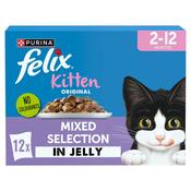 FELIX Original Kitten Mixed Selection in Jelly, 12x85g image