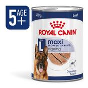 ROYAL CANIN Maxi Ageing 5+ Senior Wet Large Dog Food In Loaf, 410g image