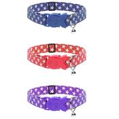 CAT CIRCUS Safety Cat Collar, Star Print image