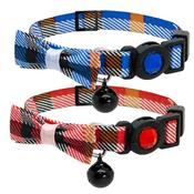 CAT CIRCUS Safety Cat Collar, Tartan Bow image