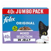 FELIX Original Mixed Selection in Jelly Wet Cat Food, 40x85g image