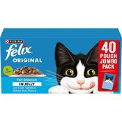 FELIX Original Fish Selection in Jelly Wet Cat Food, 40x85g image