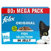 FELIX Original Fish Selection in Jelly Wet Cat Food, 80x85g image