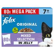 FELIX Original Senior 7+ Mixed Selection in Jelly Wet Cat Food, 80x85g image