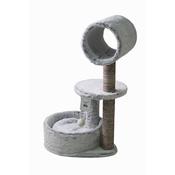 BLUE PAW Large Faux Fur Scratcher with Bed &amp;amp; Barrel image