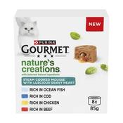 GOURMET Nature's Creations Gravy Heart Wet Cat Food, 8x85g image