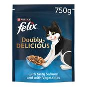 FELIX Doubly Delicious Salmon &amp;amp; Vegetables Dry Cat Food image