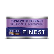 FISH4DOGS Finest Wet Dog Food, Tuna &amp;amp; Spinach image