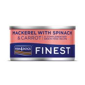 FISH4DOGS Finest Wet Dog Food, Mackerel &amp;amp; Spinach image