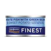 FISH4DOGS Finest Wet Dog Food, White Fish &amp;amp; Green Bean image