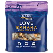 FISH4DOGS Love Banana Fish Wraps, 100g image
