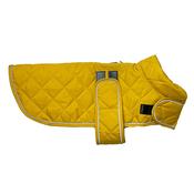 GO WALK Quilted Classic Dog Coat, Mustard image