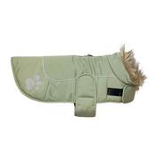 GO WALK Paw Print Dog Jacket, Sage Green image