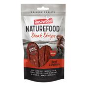 NATUREFOOD Steak Strips for Dogs, Beef &amp;amp; Pollock image