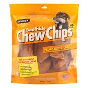 LENNOX Beefhide Chew Chips, Peanut Butter image