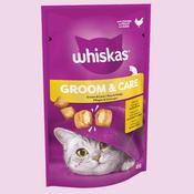 WHISKAS Groom &amp;amp; Care Cat Treats, 45g image