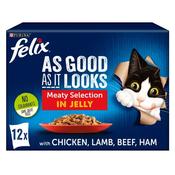 FELIX As Good As It Looks Meaty Selection in Jelly, 12x85g