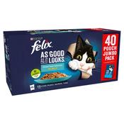 FELIX As Good As It Looks Ocean Feasts in Jelly, Jumbo 40x85g