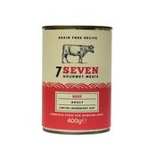 SEVEN Adult Dog Wet Food Can, Beef image