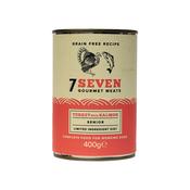 SEVEN Senior Dog Wet Food Can, Turkey &amp;amp; Salmon image