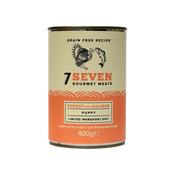 SEVEN Puppy Wet Food Can, Turkey &amp;amp; Salmon image