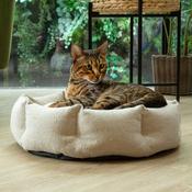 SCRUFFS Eco Eden Cat Bed, Cream image