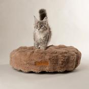 SCRUFFS Alpine Round Cat Cushion, Taupe image