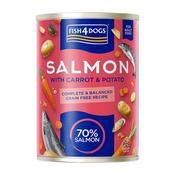 FISH4DOGS Salmon with Carrot &amp;amp; Potato Wet Food Can, 395g