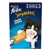 FELIX Joyables Chicken Liquid Cat Treats, 4x10g