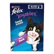 FELIX Joyables Duck Liquid Cat Treats, 4x10g