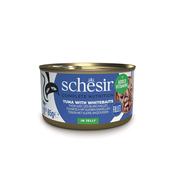 SCHESIR Complete Nutrition Cat Food, Tuna &amp;amp; Whitebaits in Jelly Can 85g