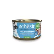 SCHESIR Complete Nutrition Cat Food, Tuna &amp;amp; Seabass in Jelly Can 85g