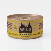 Naturally WILD Cat Food Tin - Chicken with Seabass image
