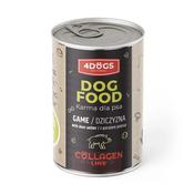 4 Dogs - Collagen Line - Game with Deer Antler - Tin