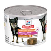 Hill's Science Plan - Perfect Digestion Mousse - Small &amp; Mini - Turkey - Tin