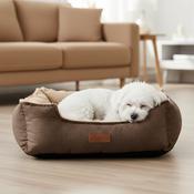 Alice &amp; Co - Luna - Brown Velvet Dog Bed