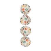 Cat Toy Balls - Multi Colour Print - 4 pack