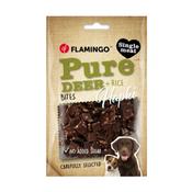 Flamingo Mono Protein - Hapki Dog Treat  - Pure Deer &amp; Rice Bites image