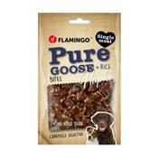 Flamingo Mono Protein - Hapki Dog Treat  - Pure Goose &amp; Rice Bites image