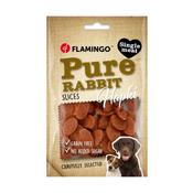 Flamingo Mono Protein - Hapki Dog Treat  - Pure Rabbit Slices image