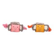 Flamingo Puppy Toy - Britty Elephant with Rope
