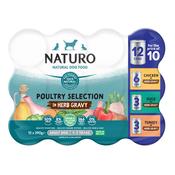 Naturo Adult - Herb Gravy - Poultry Variety Pack 12 x 390g