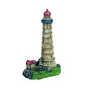 Flamingo Lighthouse Aquarium Ornament