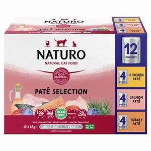 Naturo Cat Paté Pouch Selection 12 x 85g Grain Free Meat