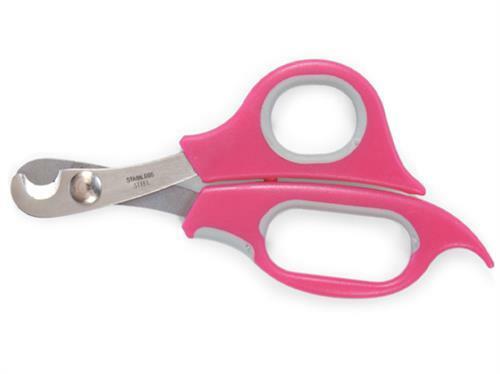Ancol Ergo Cat Nail Clippers - Pink Stainless Steel