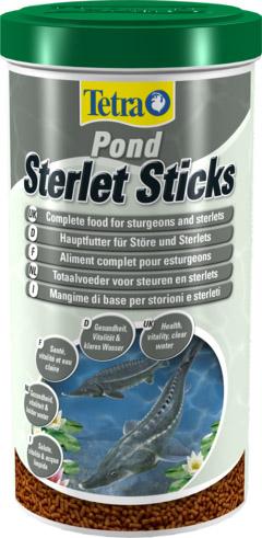Tetra Pond Sterlet Sticks 580g 1L Complete Food for Sturgeons and Sterlets Fast-Sinking Sticks Health Vitality Clear Water