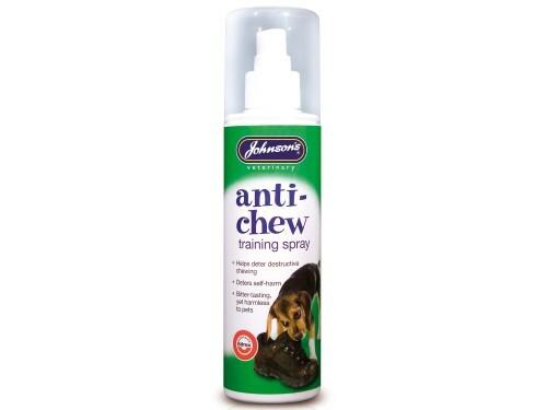 Johnsons Anti-Chew Training Spray for Pets - Helps Deter Destructive Chewing, Deters Self-Harm - Size 150ml