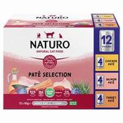 Naturo Cat Paté Pouch Selection 12 x 85g Grain Free Meat