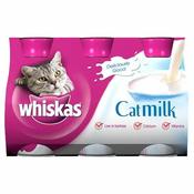 Whiskas Cat Milk Low Lactose 3x200ml with Calcium & Vitamins for Kittens Over 6 Weeks - Deliciously Good, No Artificial Additives